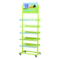 Brand New Collapsible Wire Shelving Free Standing Metal Wire Spray Green Paint Metal Display Rack